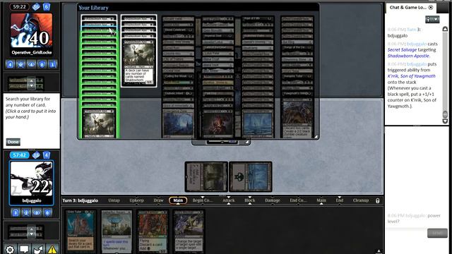 K'rrik Razaketh - Demon - Shadowborn - Secret Salvage - Turn 3 Win  - EDH Gameplay