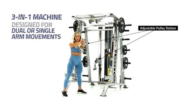 TuffStuff Evolution Smith Machine / Half Cage Ensemble (CSM-725WS) смотреть онлайн
