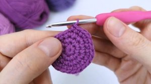 Идеальный КРУГ АМИГУРУМИ крючком | Ровный КРУГ БЕЗ УГЛОВ | Столбик без накида