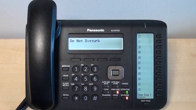 Panasonic handset: how to set and remove DND (Do Not Disturb) смотреть онлайн