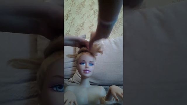 ♥Как сделать простой пучок,для средних волос♥