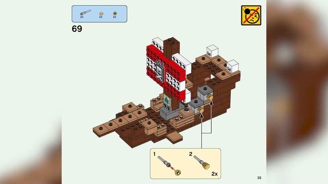 LEGO INSTRUCTIONS - Pirate Ship - MINECRAFT - LEGO Set 21152 смотреть онлайн
