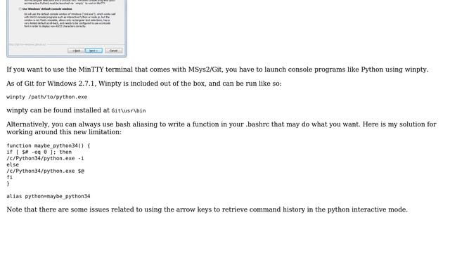 Can't use python in interactive mode on new msys-git terminal? (2 Solutions!!) смотреть онлайн