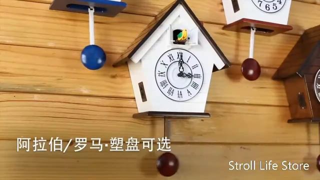 Деревянные часы cuckoo с механизмом птички для гостиной маятниковые настенные колокольчики сада смотреть онлайн
