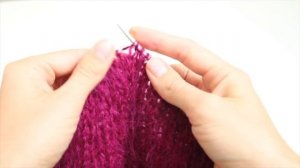 Простая шапка из мохера