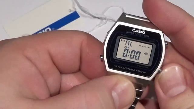 Casio B 640 W Digitaluhr Mit Display Flasher LCD Wristwatch Unboxing Review