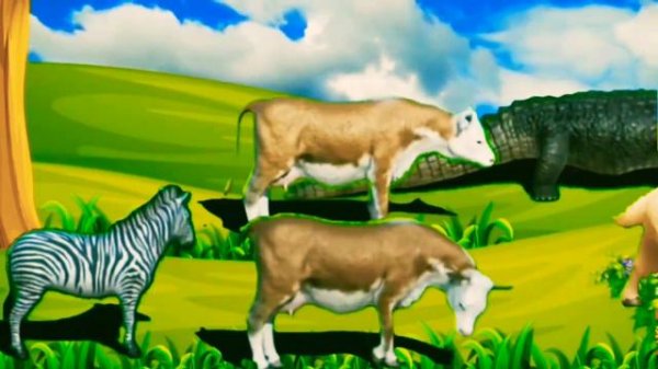 A Little Lamb / Animals / Animals Stampede / Animals Cartoon / Animals Video / Animals For Kids