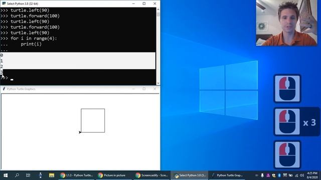 For Loops | Python Turtle [2/6] смотреть онлайн