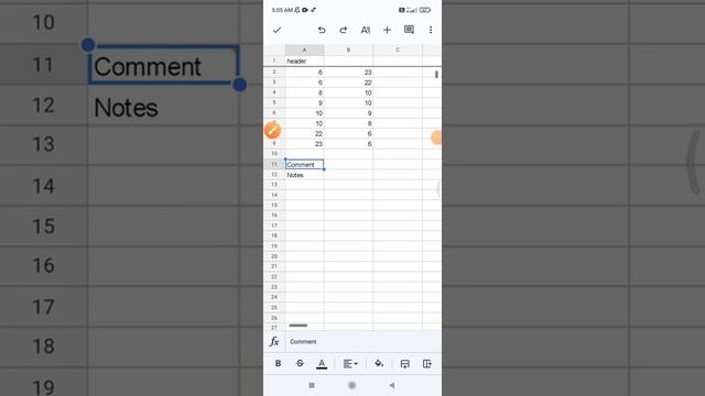 How to Insert Comments and Notes on Google Sheet Mobile смотреть онлайн