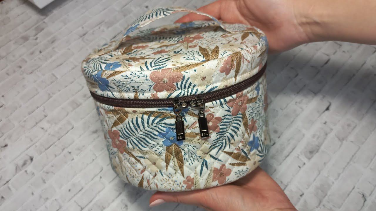 ШЬЮ КРУГЛУЮ КОСМЕТИЧКУ НА МОЛНИИ #ручнаяработа #шьюсама