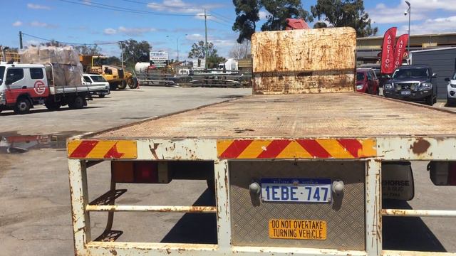 GA1147 - 2007 Mitsubishi Fuso Fighter FM 600 4x2 Flat Bed Truck with Fassi F80A.22 Hiab Crane смотреть онлайн