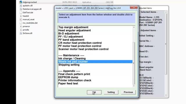 Reset Epson Series L110-L210-L300-L350-L355-L360 смотреть онлайн