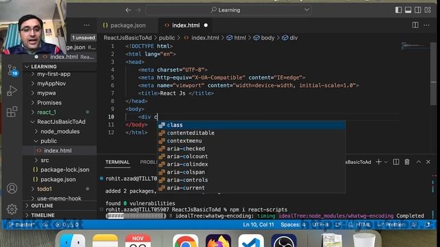 react setup in visual studio code | how to install react js | Complete React Course in Hindi #2 смотреть онлайн