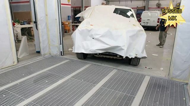 Changan HUNTER Front accident dent ,paint restoration & final video смотреть онлайн