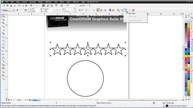 CorelDRAW X6 for beginners the Interactive Blend Tool смотреть онлайн