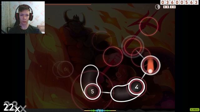 играю в ОСУ || 16 минутная карта с музыкой из АНДЕРТЕЙЛА || смотреть онлайн