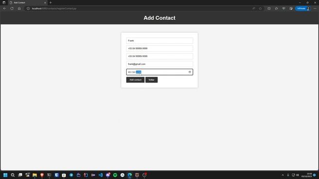 Contact List | JSP | Java 21 | Apache Tomcat 10 смотреть онлайн