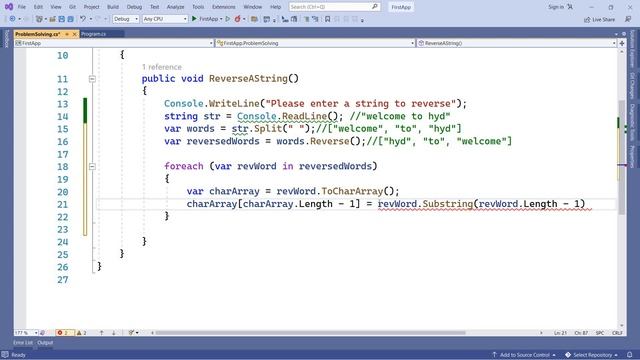 Reverse words in a string and capitalize first/last/any character in c# смотреть онлайн