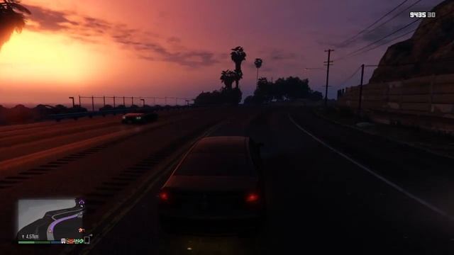 GTA V near miss ride (with UBERMACHT ORACLE) смотреть онлайн
