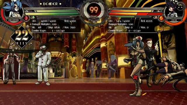Skullgirls Encore - Big Band/Valentine DHC Corner combo смотреть онлайн