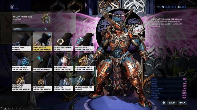Warframe | Fashion Frame | Hildryn Prime : Queen of Might смотреть онлайн