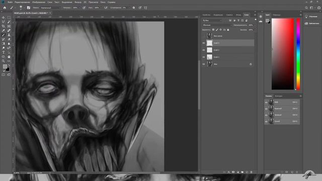 ELIZABETH CROSS NECROMORPH SPEED PAINT SKETCH BASED ON THE DEAD SPACE UNIVERSE PHOTOSHOP FANART смотреть онлайн