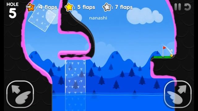 Flappy Golf 2 - Sticky Land Hole 5 (4 Flaps) смотреть онлайн