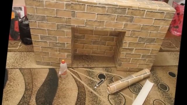 Новогодние поделки своими руками Камин из картона смотреть онлайн