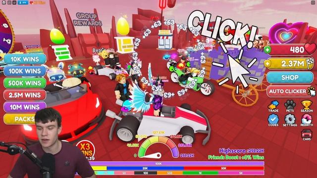 *NEW* ALL WORKING VALENTINES UPDATE CODES FOR RACE CLICKER! ROBLOX RACE CLICKER CODES смотреть онлайн