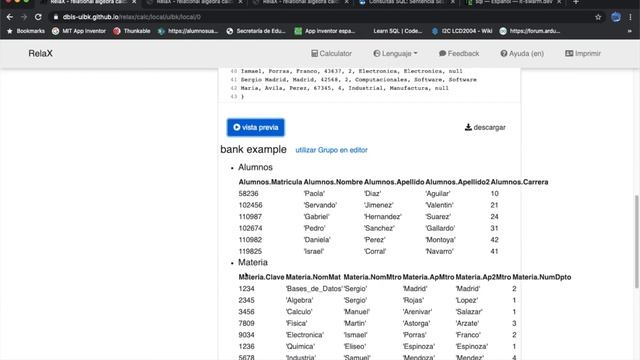 Relax - Relational Algebra Calculator смотреть онлайн