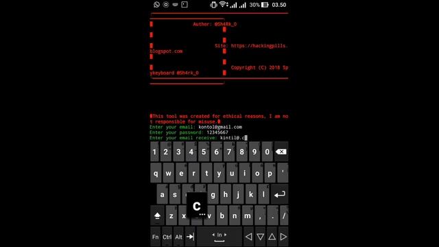 Skyboard-Keylogger for Windows | Created on Termux смотреть онлайн