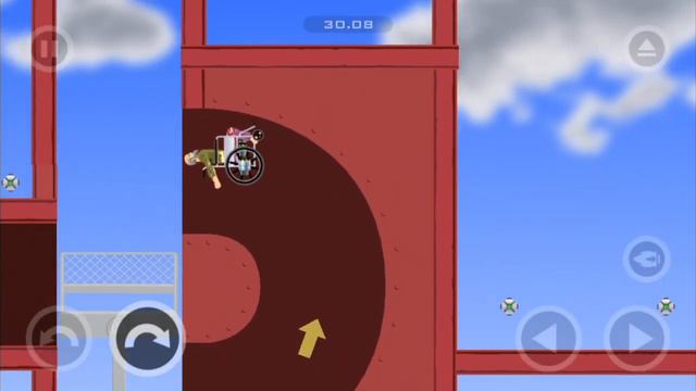 Happy Wheels прохождение за деда / 7 уровень / на мобильном устройстве смотреть онлайн