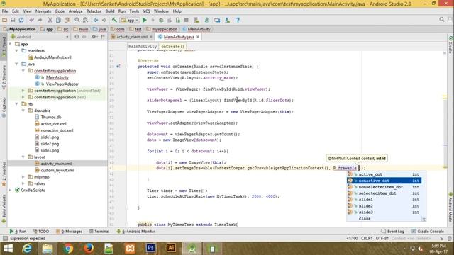 How to add Dots Indicator to Image Slider with ViewPager in Android Studio | Sanktips смотреть онлайн