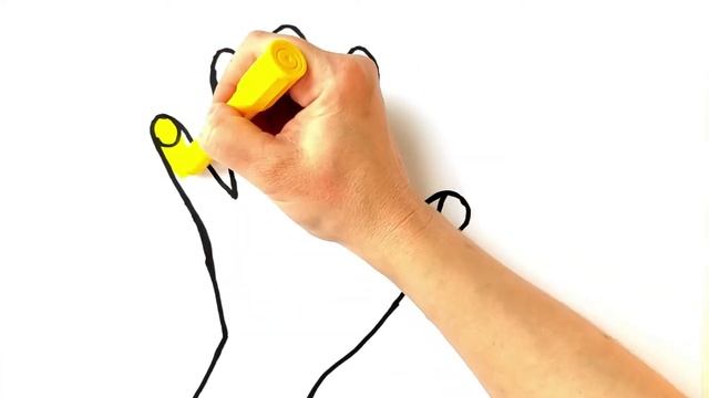 Как нарисовать руку - Рисование Радужная рука смотреть онлайн