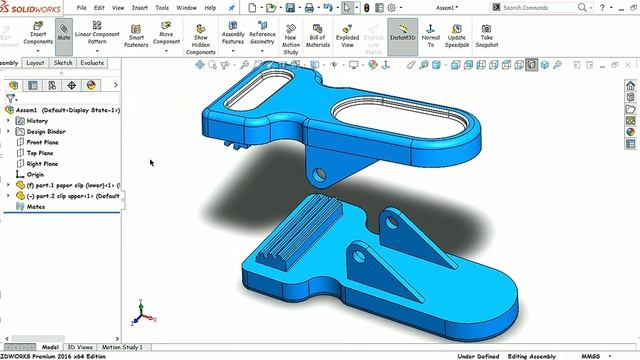 clip design in solidworks смотреть онлайн