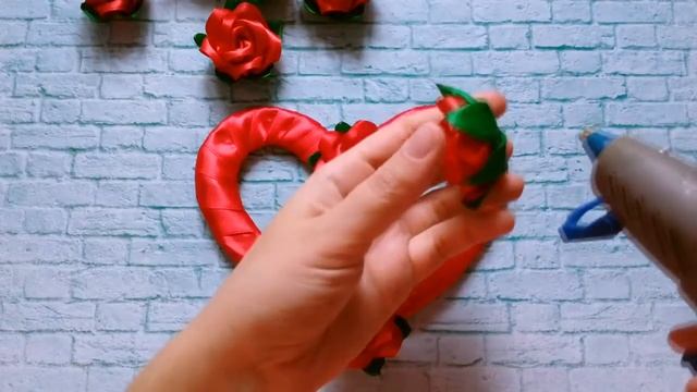 МК магнит-валентинка из роз 14 февраля + шаблон/ DIY magnet / Valentine of roses February 14 смотреть онлайн