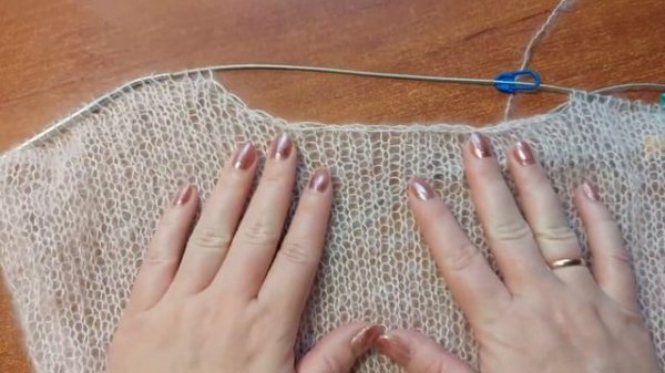 Мастер-класс паутинка спицами! Джемпер из кид мохера на любой размер!