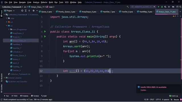 Java Collection Framework | Arrays Class | Hindi #11 смотреть онлайн