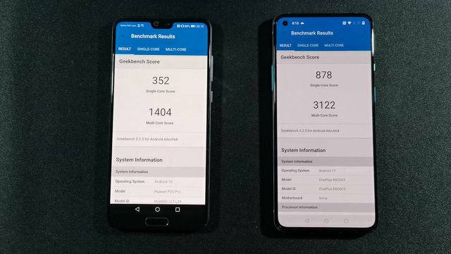 OnePlus 8T vs Huawei P20 Pro Comparison Speed Test смотреть онлайн