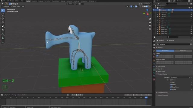 Анимация модели 3D || Как я впервые анимировал 3D модель смотреть онлайн