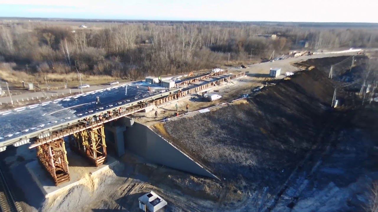 Надвижка пролётного строения смотреть онлайн