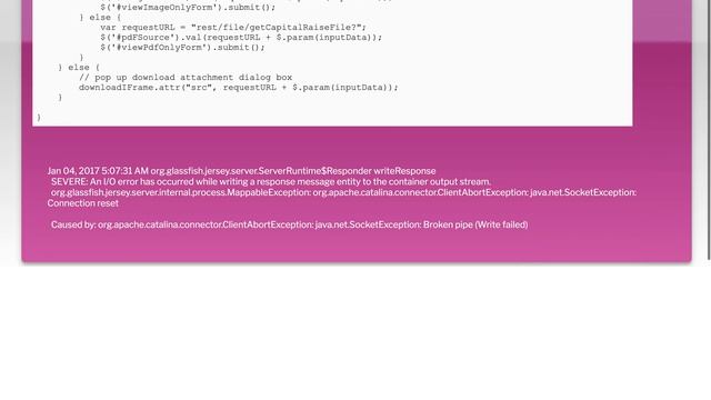 Unexpected Server Response (0) While Retrieving Pdf