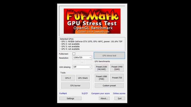 Температура GTX 1070 PALIT GAMEROCK 8GB ТЕСТ FURMARK смотреть онлайн