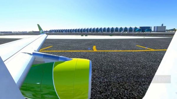 Посадка/Approuch Airbus 321-200 S7 Airlines UUDD-OMDB