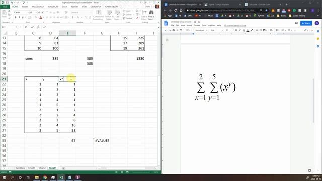 How To: Excel Sigma Summation Function ∑f(x) смотреть онлайн