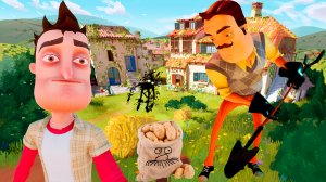 КОПАЕМ КАРТОШКУ С ПРИВЕТ СОСЕДОМ!ИГРА HELLO NEIGHBOR В GARRY'S MOD!ГАРРИС МОД КАРТЫ!GMOD!ШОУ ХРИПЛЫХ