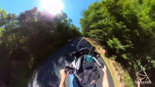 BMW K 1200 LT 600 mile motorcycle road trip upstate NY into Pa. Insta 360 1x