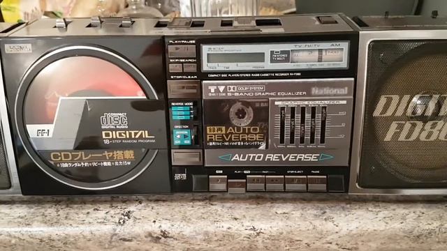 National RX-FD80 Very Rare CD Radio Cassette boombox 1987 made in Japan смотреть онлайн