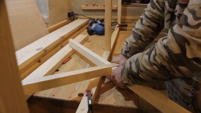 Как сделать красивые и простые деревянные перила. DIY railings смотреть онлайн