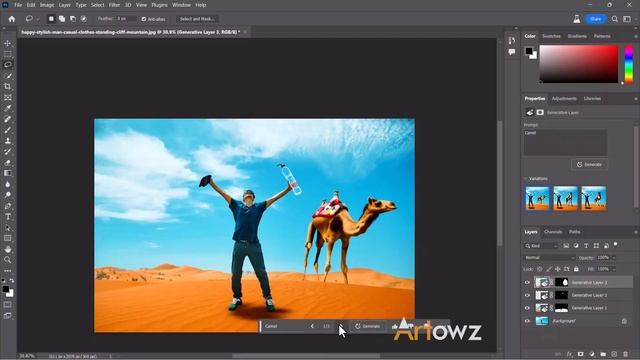 Power of Photoshop Ai Generation | Photoshop Beta | photoshop generative fill | Design Practice смотреть онлайн